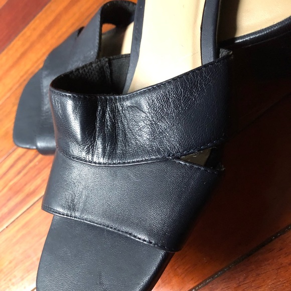Classic Worthington Leather Block Heel Mule Slide - Picture 7 of 8